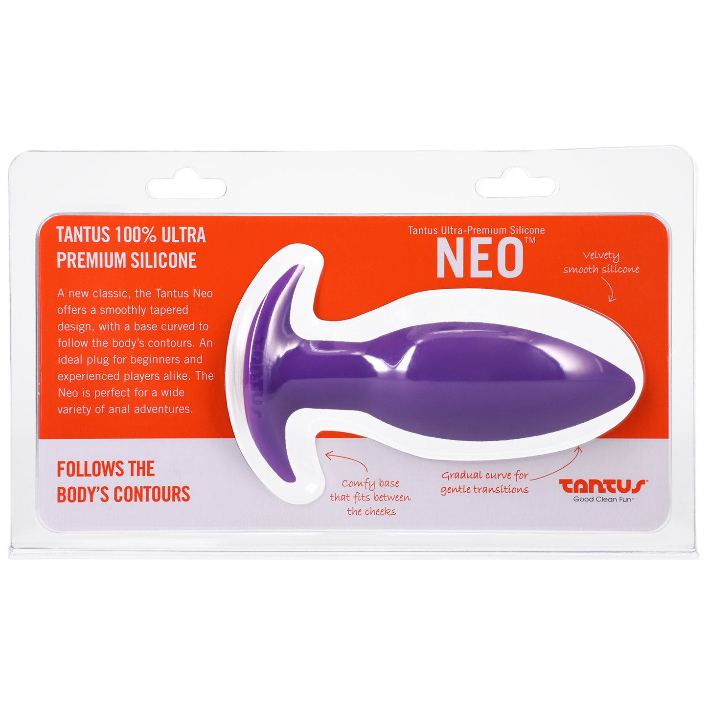 Tantus Neo Silicone Butt Plug Purple