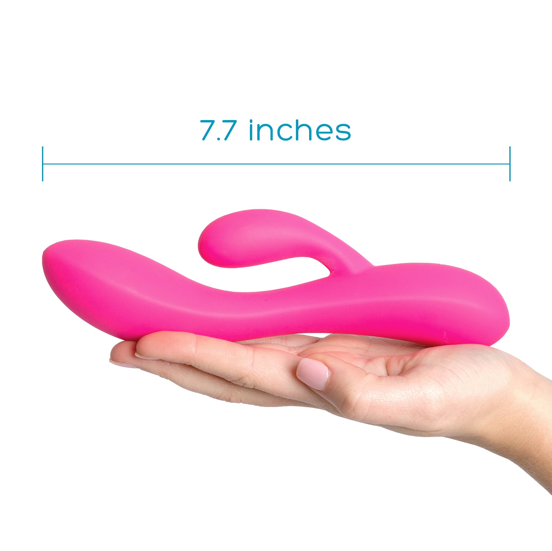 7.7 inches Plus one dual vibrating massager 