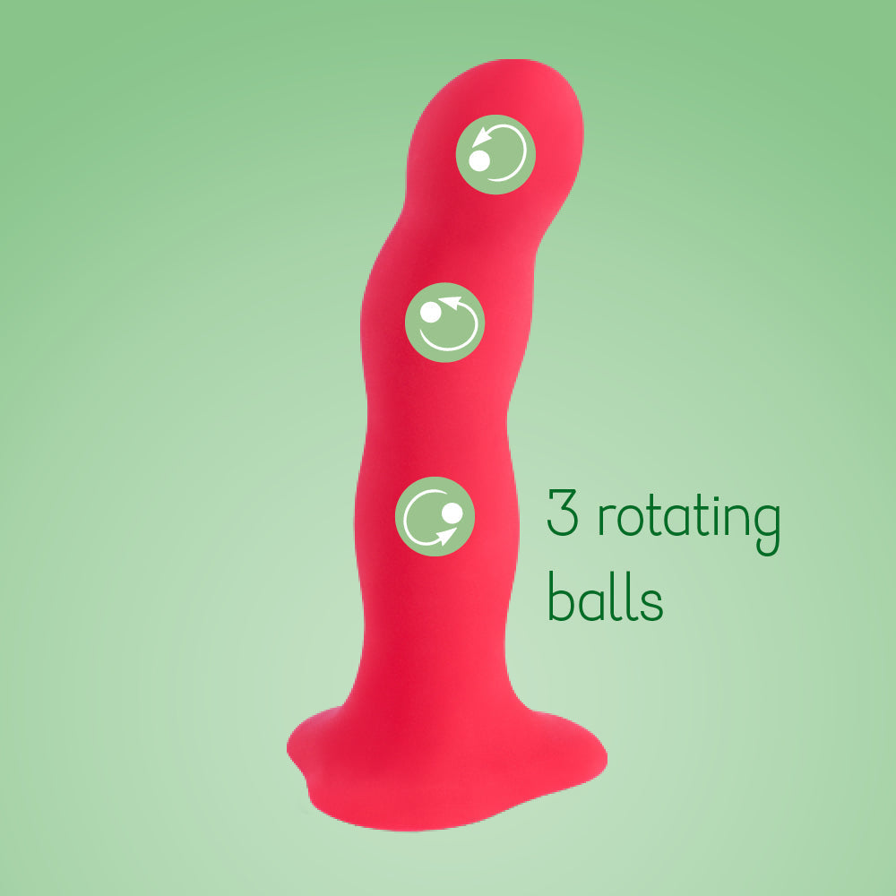 BOUNCER Dildo with rotating balls